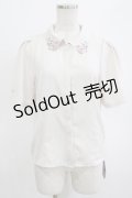 an another angelus / ローズ絵画タッチ刺繍衿ブラウス Free IVORY×PK H-26-02-12-049-CA-BL-NS-ZH