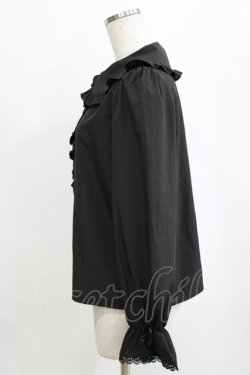 画像2: m petit by misako / AM マルエリフリルブラウス M ブラック H-26-02-12-050-LO-BL-NS-ZH