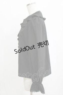 画像2: m petit by misako / AM マルエリフリルブラウス M ブラック H-26-02-12-050-LO-BL-NS-ZH