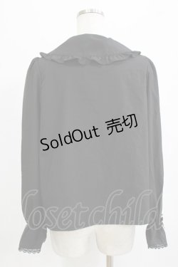 画像3: m petit by misako / AM マルエリフリルブラウス M ブラック H-26-02-12-050-LO-BL-NS-ZH