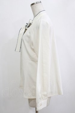 画像2: Fi.n.t / キャンディーストライプボウタイブラウス Free IVORY H-26-02-12-053-CA-BL-NS-ZH