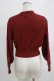 画像3: an another angelus / 飾りケーブル衿ぐりコイン釦ニットカーディガン Free BORDEAUX H-26-02-12-054-CA-TO-NS-ZH (3)