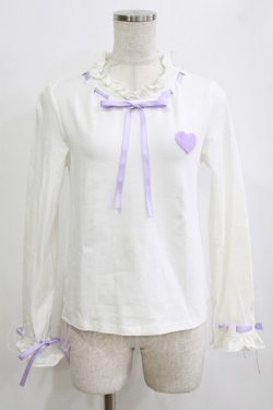 画像1: To Alice / はしごリボントップス S オフ/ラベンダー H-26-02-12-055-LO-TO-NS-ZH