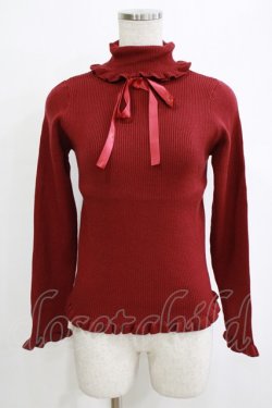 画像1: m petit by misako / サンリオキャラクターズコラボ キティ ニットプルオーバー M レッド H-26-02-12-056-LO-TO-NS-ZH