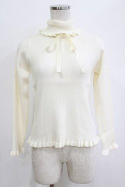 画像1: m petit by misako / サンリオキャラクターズコラボ シナモロール ニットプルオーバー M オフ H-26-02-12-057-LO-TO-NS-ZH