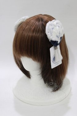 画像1: Hoshibako Works / 青華磁 お団子クリップ式コサージュ  ブルー H-26-02-12-061-LO-AC-NS-ZH