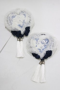 画像2: Hoshibako Works / 青華磁 お団子クリップ式コサージュ  ブルー H-26-02-12-061-LO-AC-NS-ZH