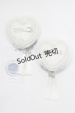 画像3: Hoshibako Works / 青華磁 お団子クリップ式コサージュ  ブルー H-26-02-12-061-LO-AC-NS-ZH