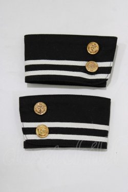 画像1: metamorphose / セーラーカフス  ブラック H-26-02-12-062-ME-ZA-NS-ZH