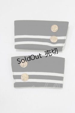 画像1: metamorphose / セーラーカフス  ブラック H-26-02-12-062-ME-ZA-NS-ZH