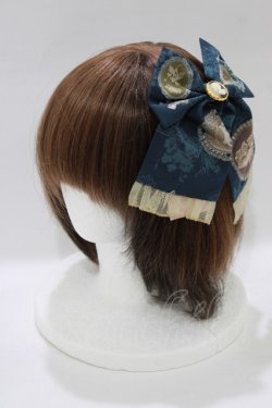画像1: metamorphose / Vintage cameo カメオバレッタ  アンティークブルー H-26-02-12-065-ME-AC-NS-ZH