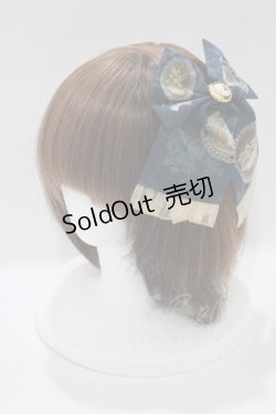 画像1: metamorphose / Vintage cameo カメオバレッタ  アンティークブルー H-26-02-12-065-ME-AC-NS-ZH