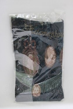 画像2: metamorphose / Vintage cameoタイツ  アンティークブルー H-26-02-12-067-ME-ZA-NS-ZH