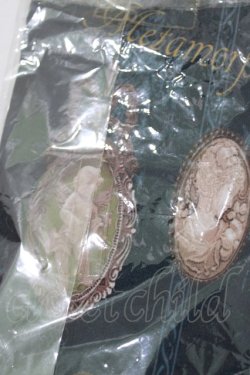 画像3: metamorphose / Vintage cameoタイツ  アンティークブルー H-26-02-12-067-ME-ZA-NS-ZH