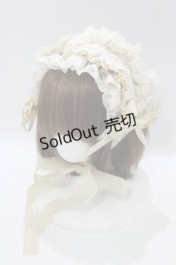 画像1: Hoshibako Works / リリアンヌ姉妹ヘッドドレス  生成り H-26-02-12-071-LO-AC-NS-ZH