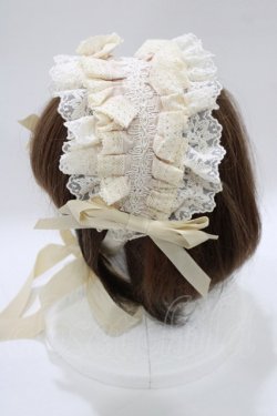 画像2: Hoshibako Works / リリアンヌ姉妹ヘッドドレス  生成り H-26-02-12-071-LO-AC-NS-ZH
