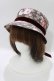 画像1: LOLITAその他 / 帽子屋メア/ボンネット風クロッシェハット「追憶の花園」  チャコール H-26-02-12-074-LO-AC-NS-ZH (1)