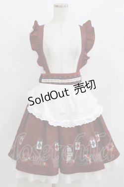 画像1: Amavel / 大正浪漫の夢紀行ミドルスカート Free ワイン H-26-02-12-079-CA-SK-NS-ZH