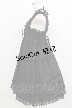 画像2: BABY,THE STARS SHINE BRIGHT / からみ3段ティアードジャンパースカートセット Free ブラック H-26-02-12-080-BA-OP-NS-ZH