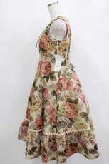 画像6: Victorian maiden / 薔薇ゴブランタペストリーケープ付きスリーブレスドレス Free ベージュ H-26-02-12-006-CL-OP-NS-ZH (6)