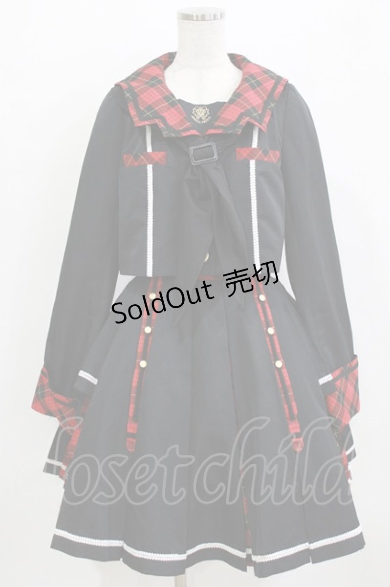 画像1: Angelic Pretty / Bunny College Academy Set Free ブラック/レッド H-26-02-12-009-AP-OP-NS-ZH (1)