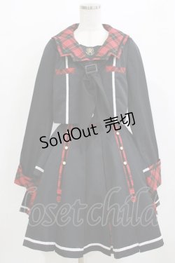 画像1: Angelic Pretty / Bunny College Academy Set Free ブラック/レッド H-26-02-12-009-AP-OP-NS-ZH