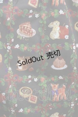 画像4: axes femme kawaii / 森のケーキ屋さん柄ワンピース M ブラウン H-26-02-12-011-AX-OP-NS-ZH