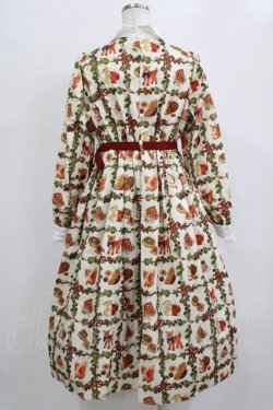 画像3: axes femme kawaii / 森のケーキ屋さん柄ワンピース M 生成り H-26-02-12-012-AX-OP-NS-ZH