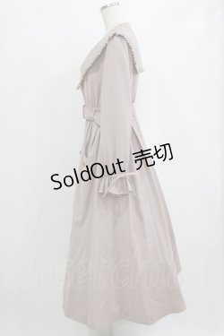 画像2: Ank Rouge / セーラーカラーロングトレンチコート M ピンク H-26-02-12-013-CA-CO-NS-ZH