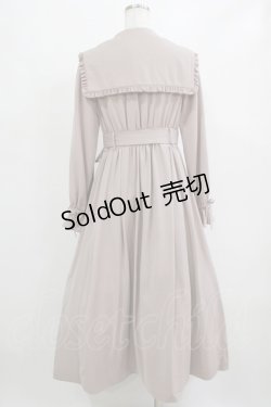 画像3: Ank Rouge / セーラーカラーロングトレンチコート M ピンク H-26-02-12-013-CA-CO-NS-ZH