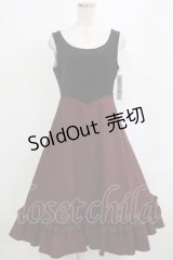 Victorian maiden / ヴィクトリアンベルベットブライアジャンパースカート Free 千鳥ボルドー H-26-02-12-014-CL-OP-NS-ZH