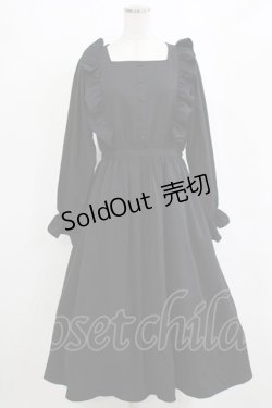 画像1: m petit by misako / フリルワンピース L ブラック H-26-02-12-015-LO-OP-NS-ZH