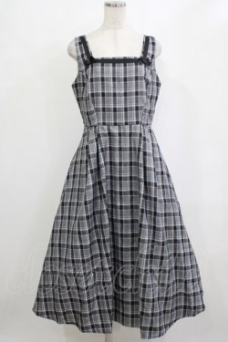 画像1: m petit by misako / AMCHKスクエアネックジャンパースカート LL グレー H-26-02-12-018-LO-OP-NS-ZH