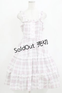 画像1: Alice Mashiro / TT*MAティアードジャンパースカート LL ピンク H-26-02-12-019-PU-OP-NS-ZH