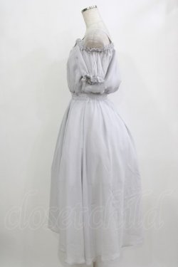 画像2: Ank Rouge / オフショルシフォンロングワンピース M グレー H-26-02-12-021-CA-OP-NS-ZH