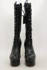 Na+H / ブーツ M ブラック H-26-02-13-001-PU-SH-KB-ZH