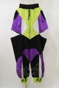 NieR Clothing / CYBER DESIGN SIDE CUT OUT PANTS F 黒 H-26-02-13-041-PU-PA-AK-ZH