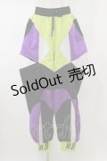 NieR Clothing / CYBER DESIGN SIDE CUT OUT PANTS F 黒 H-26-02-13-041-PU-PA-AK-ZH