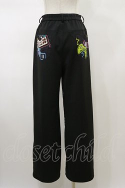画像2: NieR Clothing / 総柄パンツ F 黒 H-26-02-13-042-PU-PA-AK-ZH