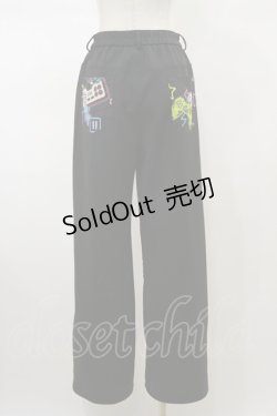 画像2: NieR Clothing / 総柄パンツ F 黒 H-26-02-13-042-PU-PA-AK-ZH