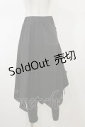 NieR Clothing / スカート付きサルエルパンツ F 黒 H-26-02-13-043-PU-PA-AK-ZH