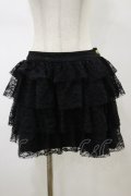 CHOICE / レースフリルスカート  ブラック H-26-02-13-044-PU-SK-KB-ZH