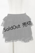 CHOICE / レースフリルスカート  ブラック H-26-02-13-044-PU-SK-KB-ZH
