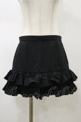 Na+H / フリルスカート  ブラック H-26-02-13-047-PU-SK-KB-ZH