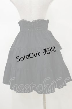 画像2: BPN / エプロン風ハイウエストティアードスカート  ブラック H-26-02-13-049-GO-SK-KB-ZH