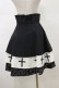画像2: Moi-meme-Moitie / 十字架3段スカート 2 ブラック×ホワイト H-26-02-13-050-MO-SK-KB-ZH (2)