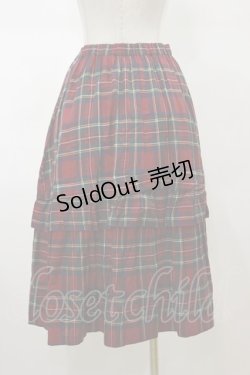 画像2: Jane Marple Dans Le Salon / タータンチェックパネルスカート  レッド H-26-02-13-051-JM-SK-KB-ZH