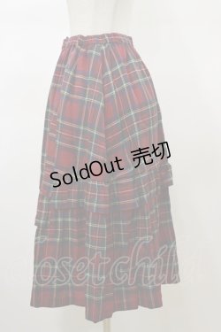画像3: Jane Marple Dans Le Salon / タータンチェックパネルスカート  レッド H-26-02-13-051-JM-SK-KB-ZH