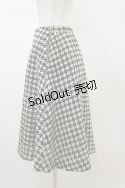 画像3: Jane Marple Dans Le Salon / ハウンドトゥースフレアスカート  ブラック×オフホワイト H-26-02-13-053-JM-SK-KB-ZH