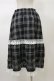 画像2: merry jenny / タックフリルミディスカート  ネイビーチェック H-26-02-13-054-LO-SK-KB-ZH (2)